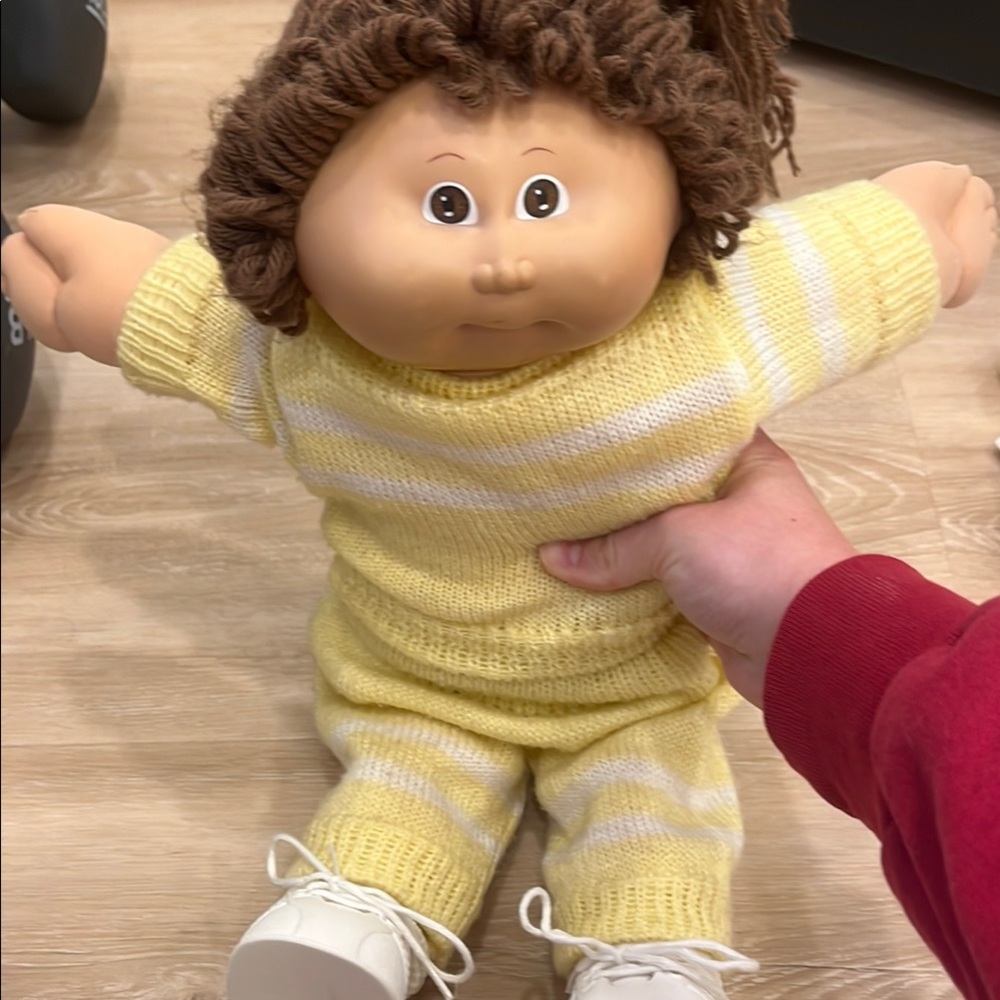 Yellow and White Doll with Accessories